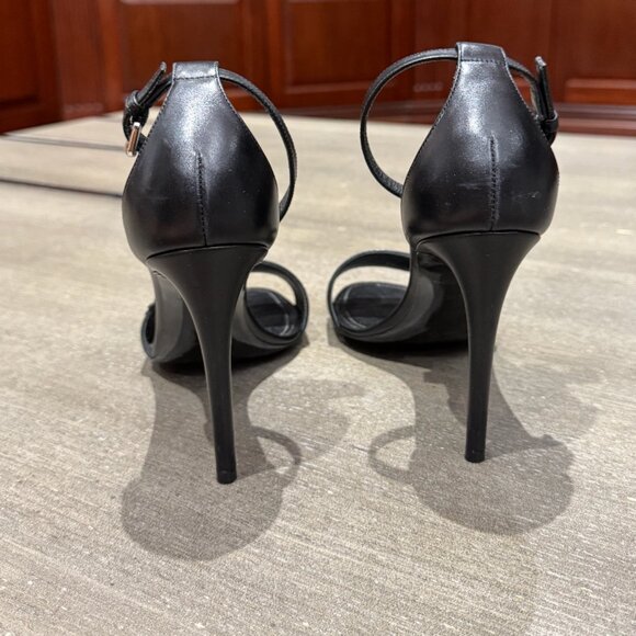 Louis Vuitton ankle-strap heels Tattoo Heart Sandals 38.5 USA size 8 Red black - Picture 8 of 10